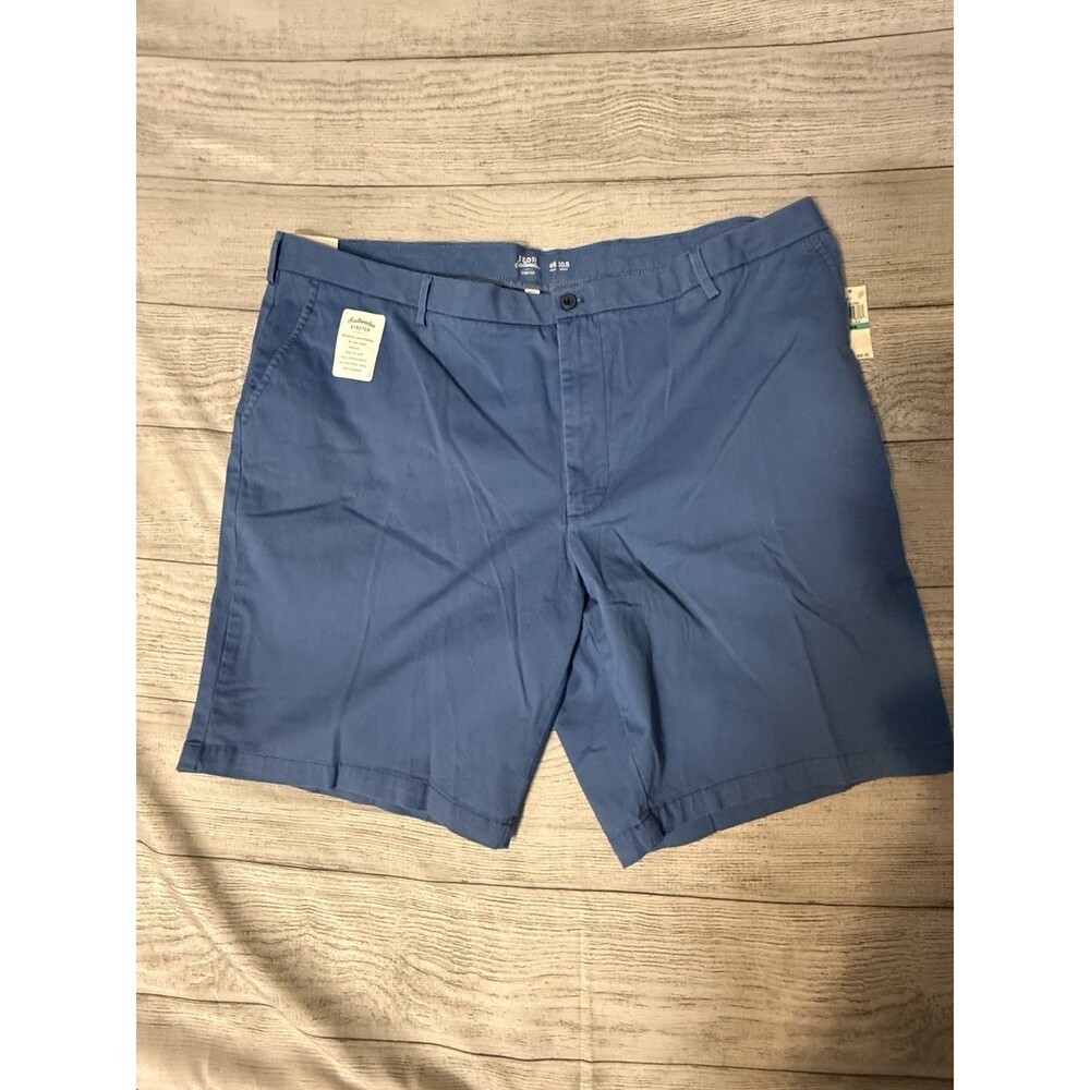 NWT Men's IZOD Saltwater Stretch Blue Shorts Size 46 Relaxed classics 158